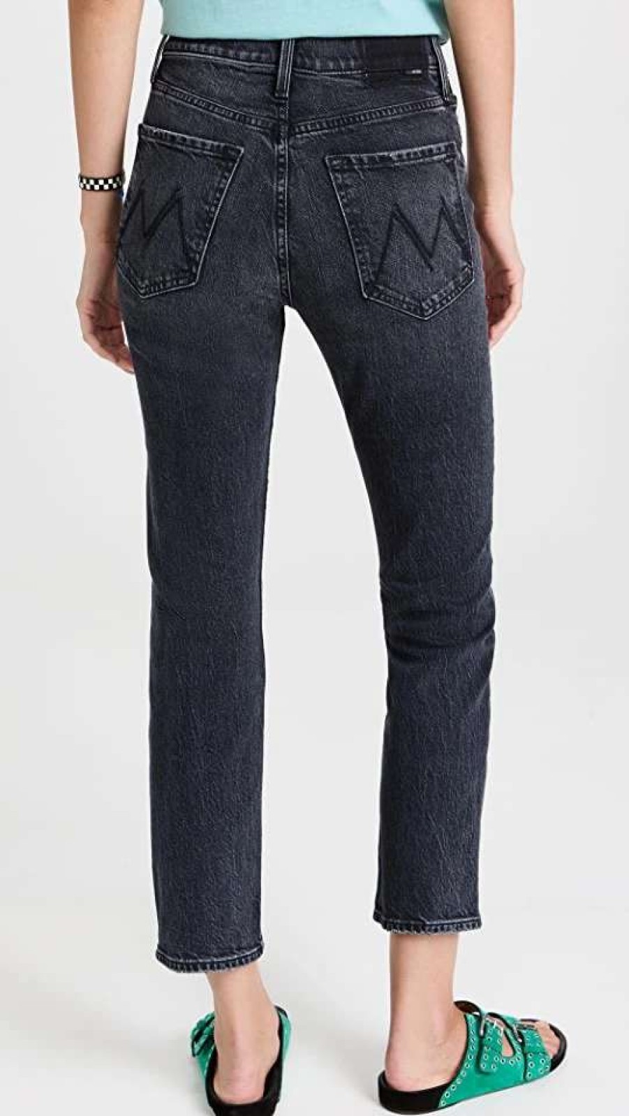 Straight Leg Jeans * | Discount Mother The Tomcat Ankle Jeans On The Fly