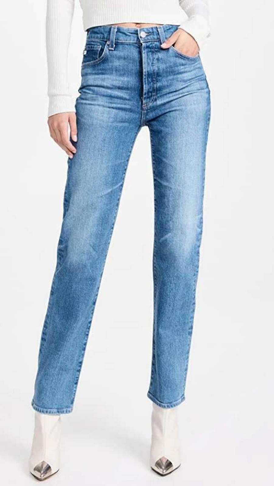 Straight Leg Jeans * | Discount Ag Alexxis Straight Jeans Vp Paramount