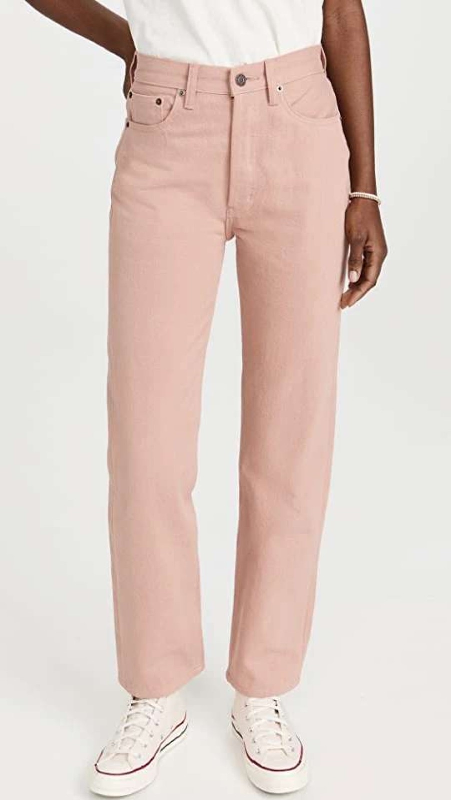 Straight Leg Jeans * | Hot Sale Still Here Childhood Jeans Peach