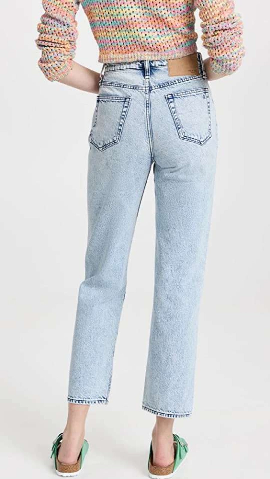 Straight Leg Jeans * | Budget Rag & Bone Alex High-Rise Ankle Straight Jeans Venice