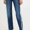 Straight Leg Jeans * | Promo Stella Mccartney Vintage Fringe Straight Leg Jeans Vintage Dark