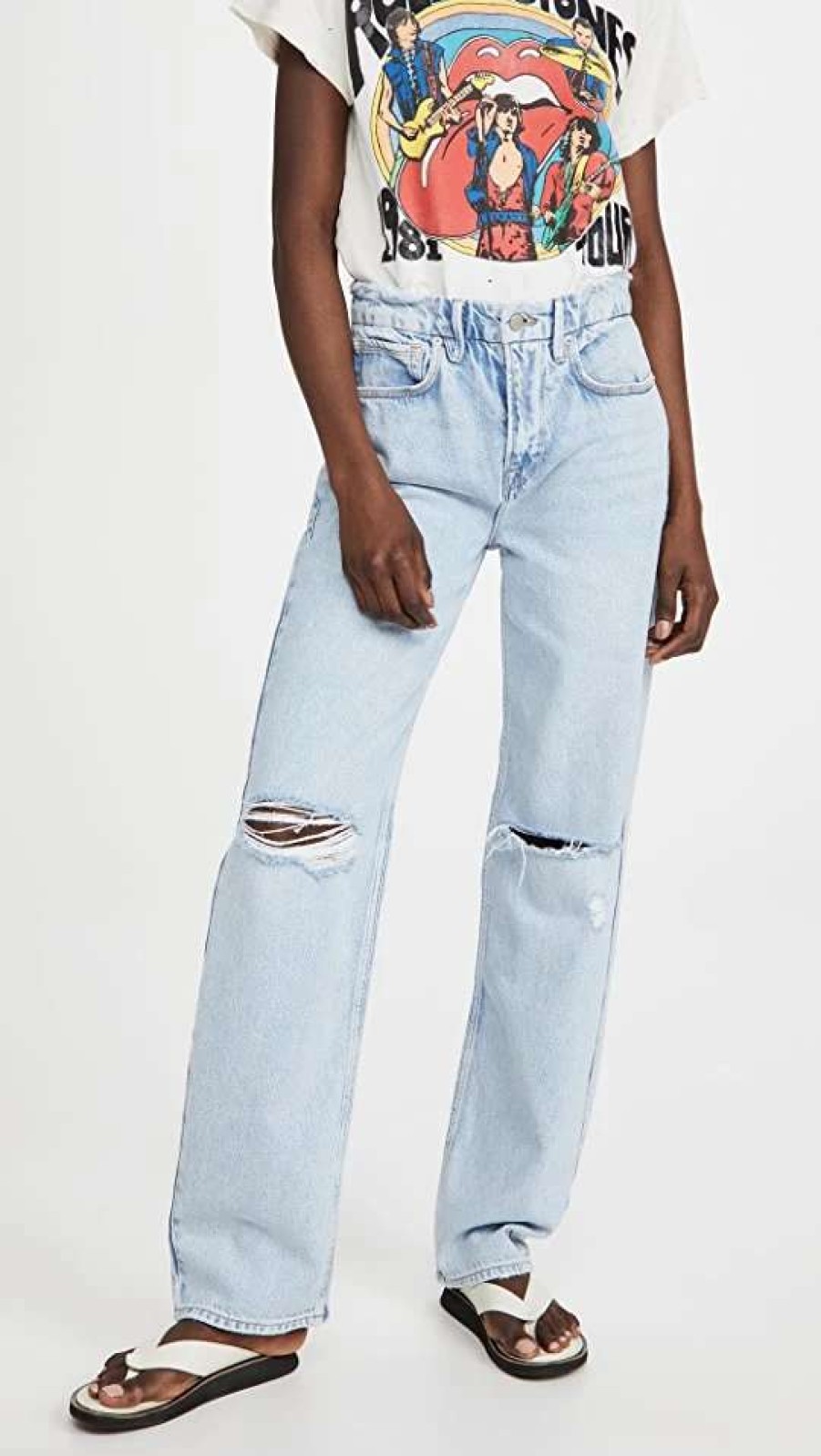 Straight Leg Jeans * | Outlet Good American Good 90'S Jeans Blue542