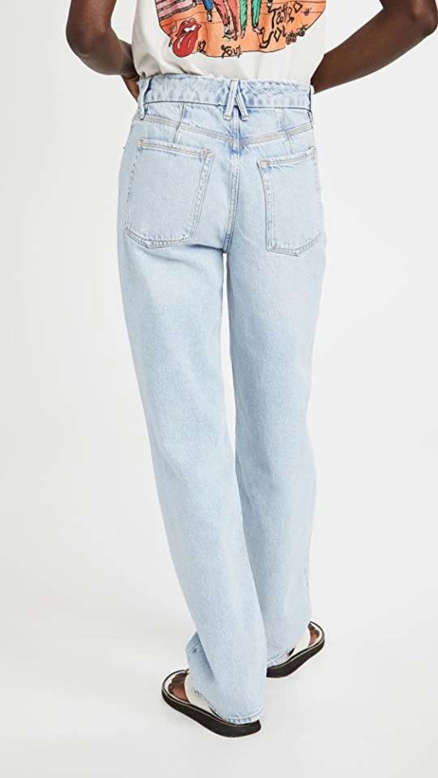 Straight Leg Jeans * | Outlet Good American Good 90'S Jeans Blue542