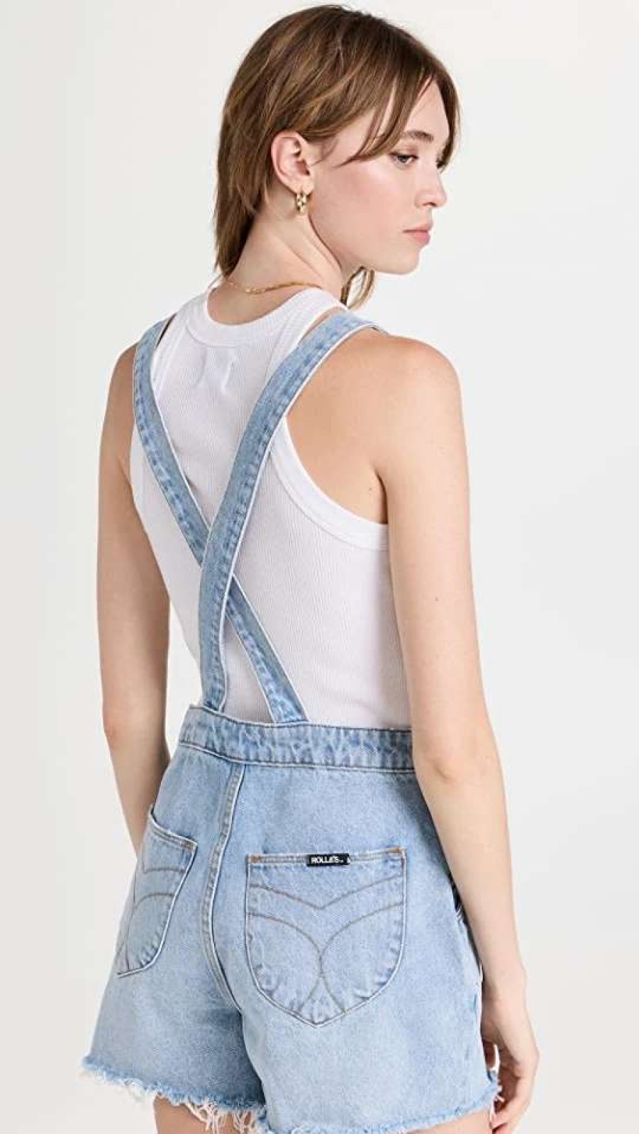 Jumpsuits * | Deals Rolla'S Original Denim Overalls Light Vintage Blue