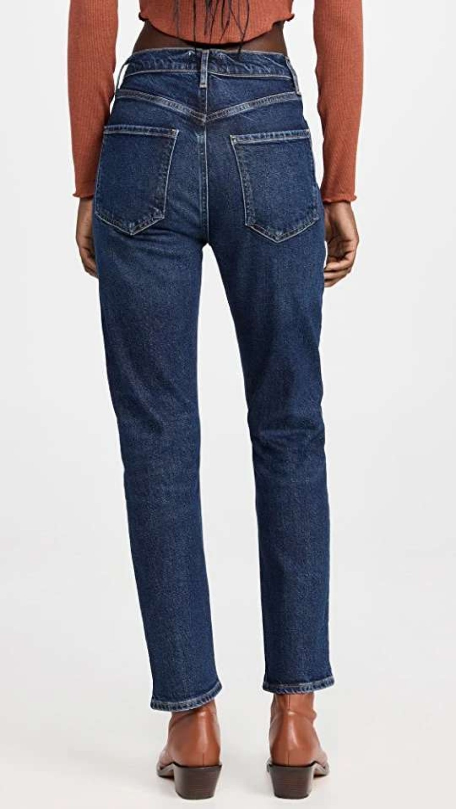 Straight Leg Jeans * | Top 10 Agolde Riley Long Jeans Divided