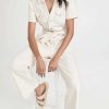 Jumpsuits * | Deals Paige Anessa Puff Sleeve Jumpsuit Quartz Sand