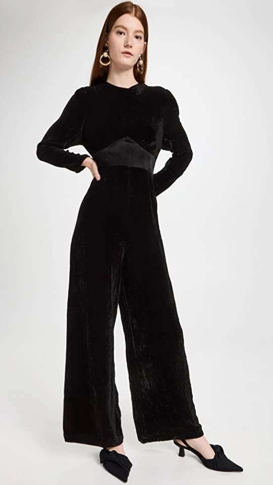 Jumpsuits * | Best Sale Rixo Beatrix Jumpsuit Black