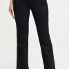 Straight Leg Jeans * | Outlet Khaite Vivian New Bootcut Flare Jeans Black Rinse