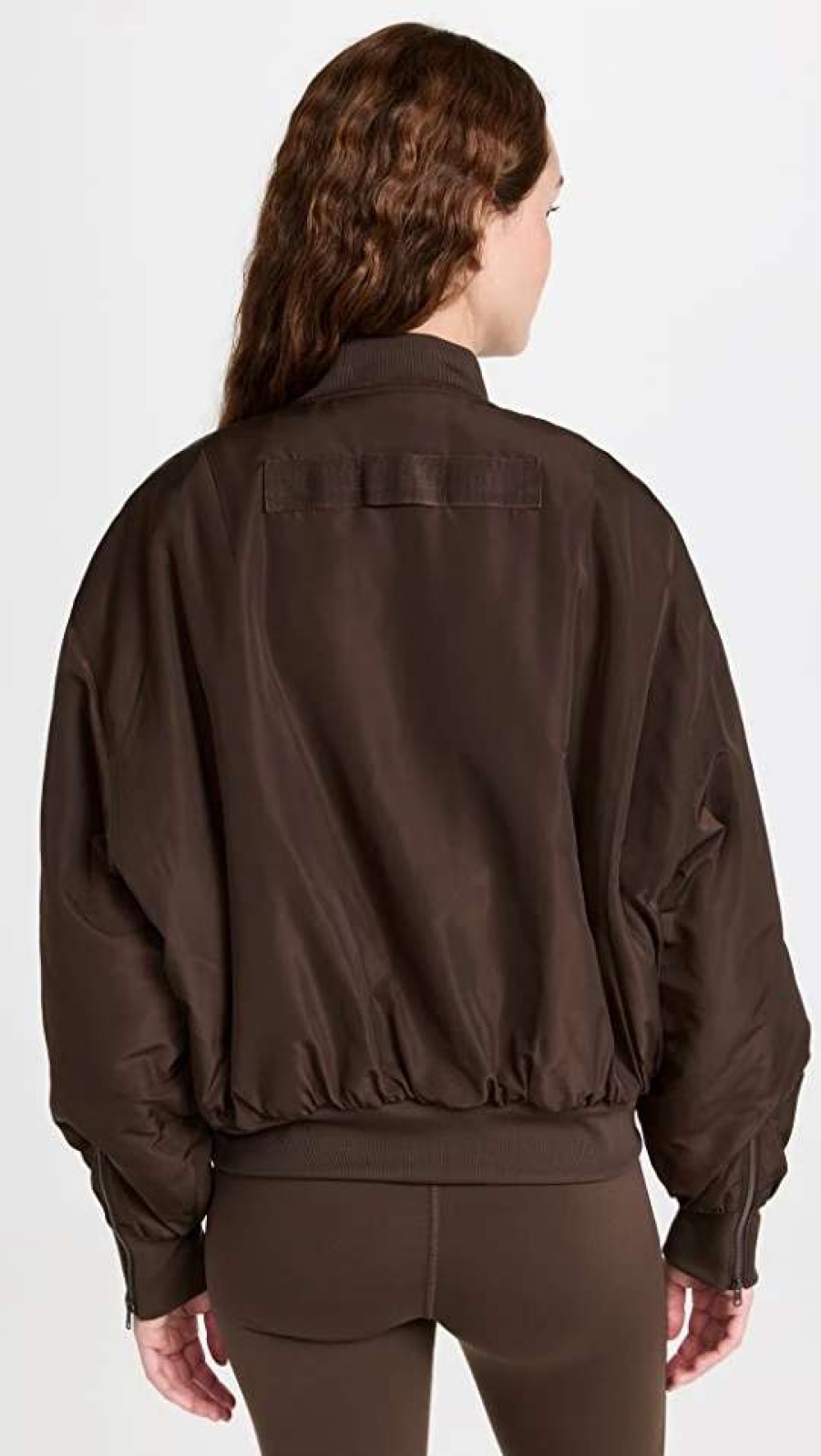 Utility * | Outlet Alo Yoga Faux Fur Urbanite Bomber Jacket Espresso/Ivory