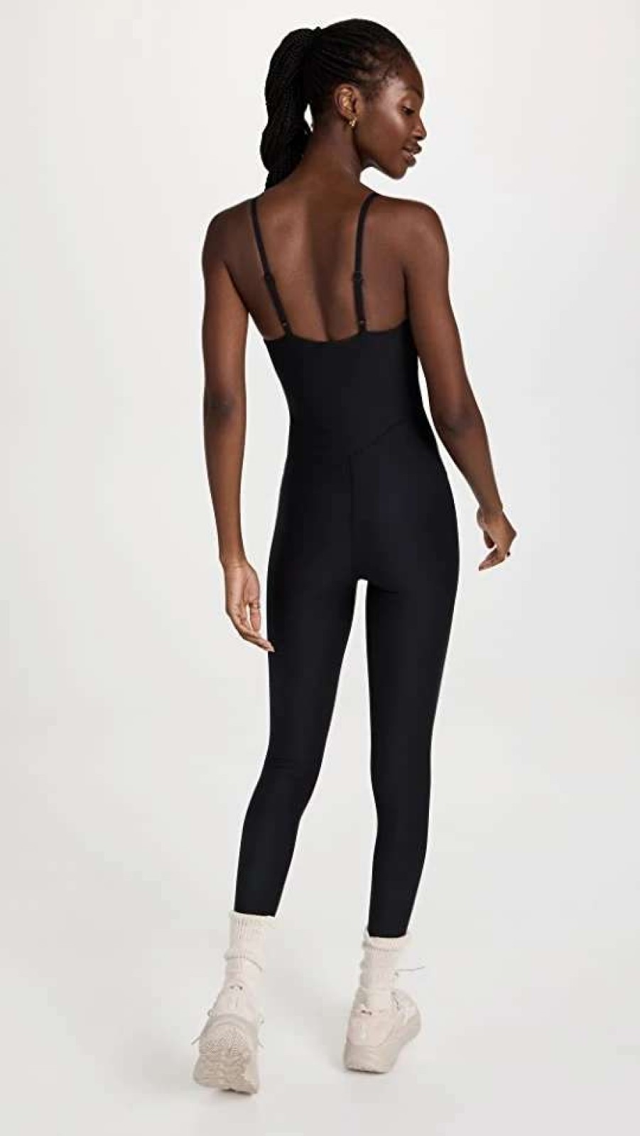 Jumpsuits * | Best Reviews Of Sincerely Jules For Bandier Lotus Sweetheart Catsuit Black