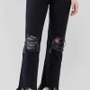 Straight Leg Jeans * | Promo Free People Maggie Mid Rise Straight Jeans Washed Black