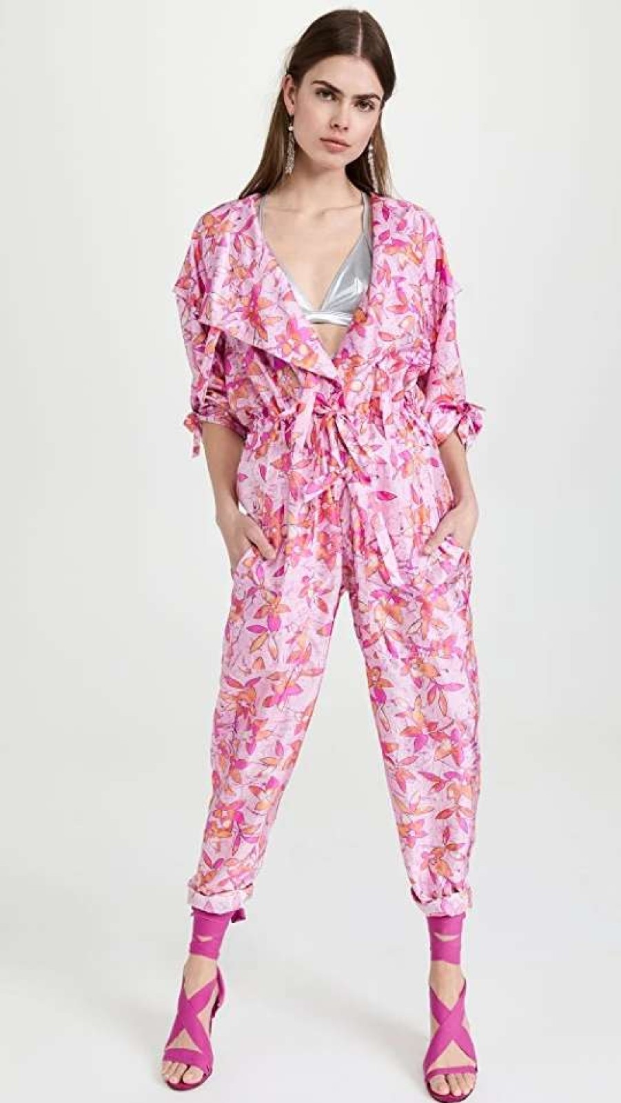 Jumpsuits * | Wholesale Isabel Marant Lympia Jumpsuit Pink