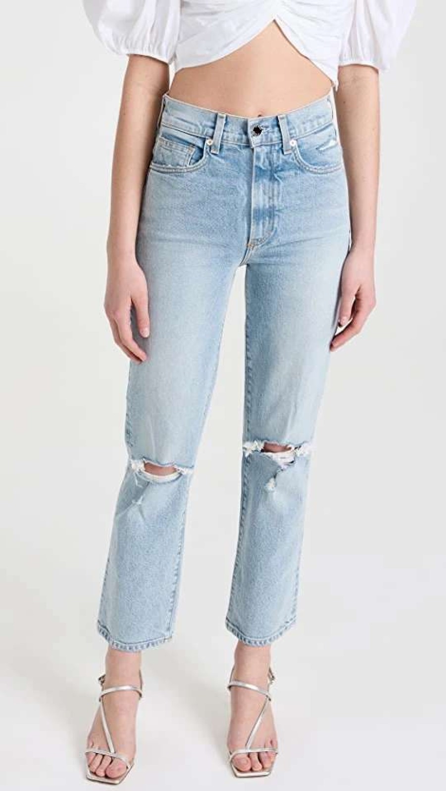 Straight Leg Jeans * | Deals Le Jean Sabine Straight Jeans Joyride