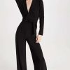 Jumpsuits * | New Norma Kamali Dolman Wrap Jumpsuit Black