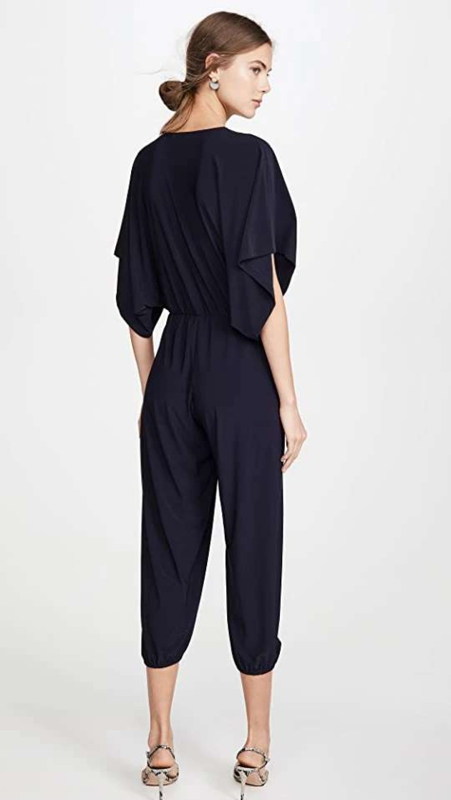 Jumpsuits * | Promo Norma Kamali Kamali Kulture Rectangle Jog Jumpsuit Midnight