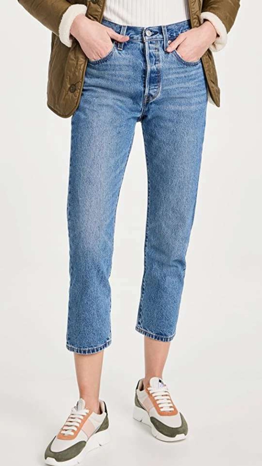 Straight Leg Jeans * | Hot Sale Levi'S 501 Crop Jeans Must Be Mine