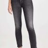 Straight Leg Jeans * | Best Pirce Mother The Mid Rise Dazzler Jeans The Night Is Watching