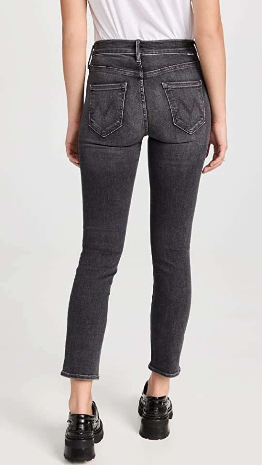 Straight Leg Jeans * | Best Pirce Mother The Mid Rise Dazzler Jeans The Night Is Watching