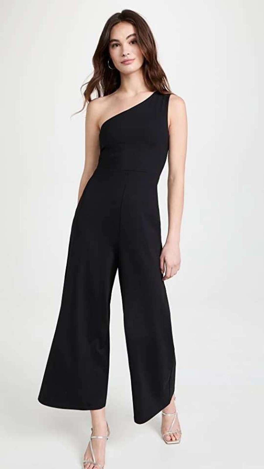 Jumpsuits * | Outlet Susana Monaco One Arm Jumpsuit Black