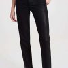 Straight Leg Jeans * | Cheapest Le Jean Sabine Straight Leg Pants Black Coated