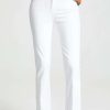 Straight Leg Jeans * | Outlet Frame Le High Straight Jeans Blanc