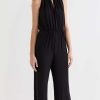 Jumpsuits * | Hot Sale Amanda Uprichard Mallory Jumpsuit Black