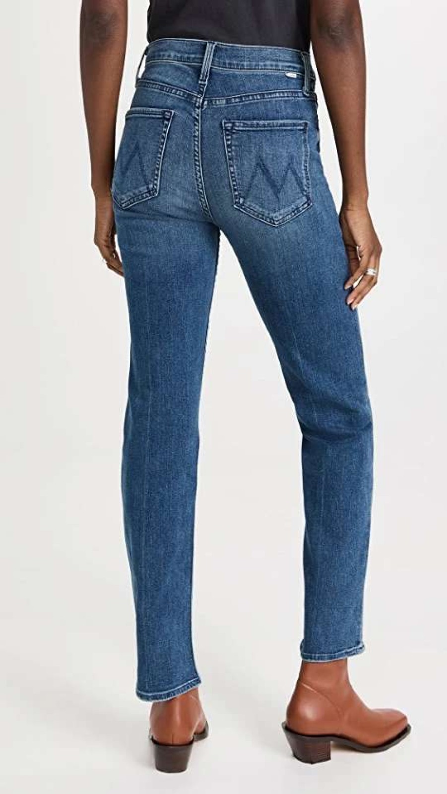 Straight Leg Jeans * | Best Reviews Of Mother The Tomcat Hover Jeans Out For The Evening