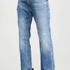 Straight Leg Jeans * | Brand New R13 Boyfriend Jeans Bain With Rips