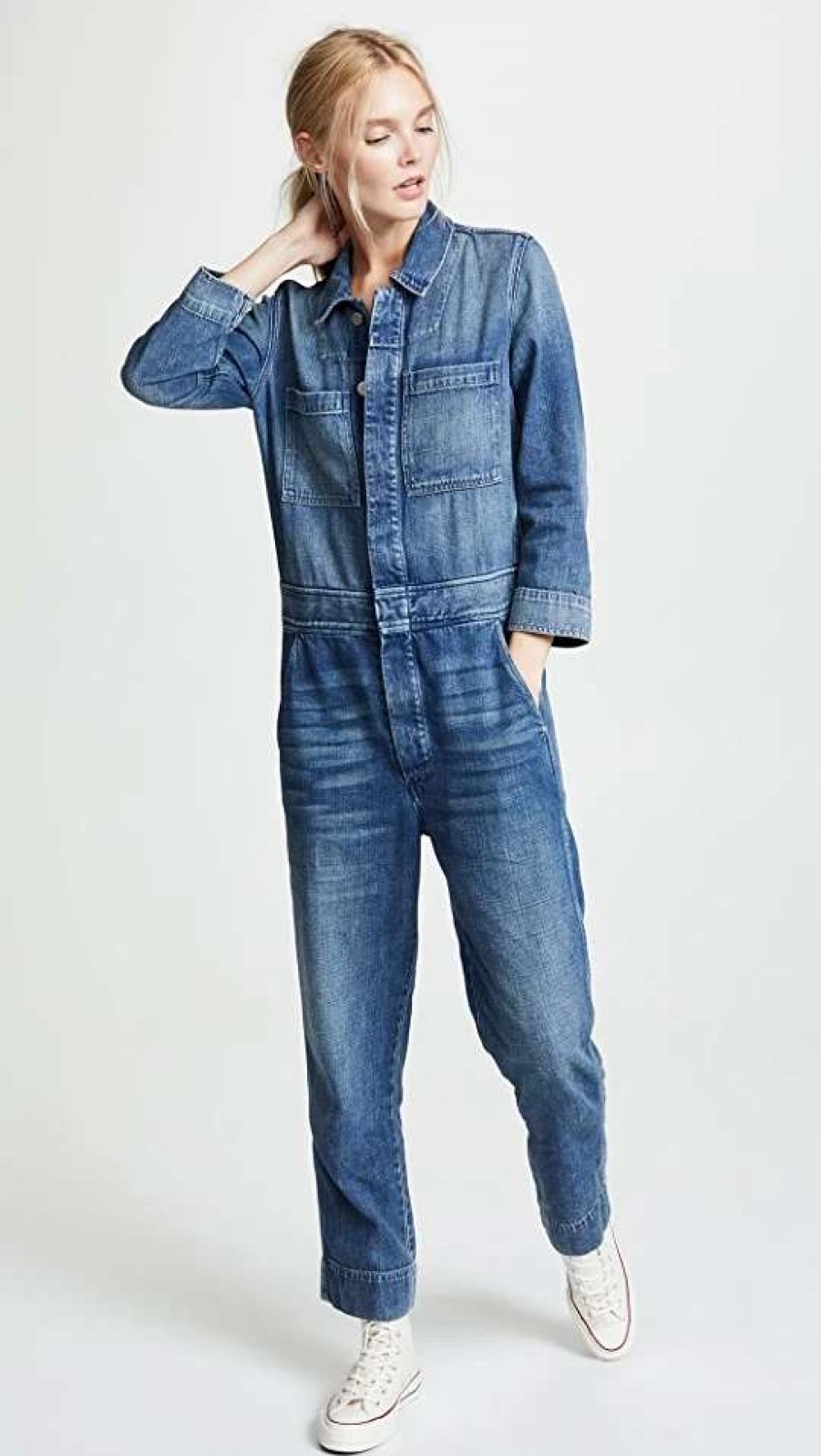 Jumpsuits * | Best Pirce Amo Skip Jumpsuit Indigo