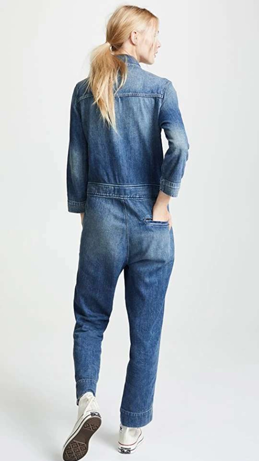 Jumpsuits * | Best Pirce Amo Skip Jumpsuit Indigo