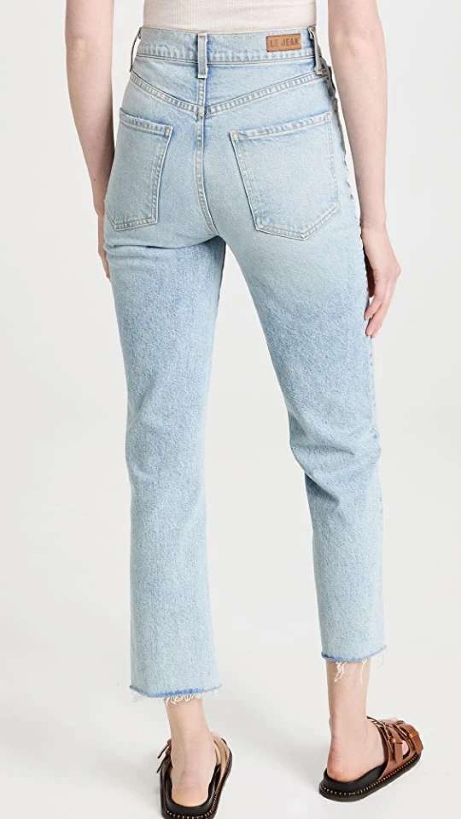 Straight Leg Jeans * | Best Pirce Le Jean High Rise Sabine Straight Jeans Endless Summer Wash