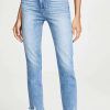 Straight Leg Jeans * | Wholesale Paige Cindy Jeans With Destroyed Hem Mel