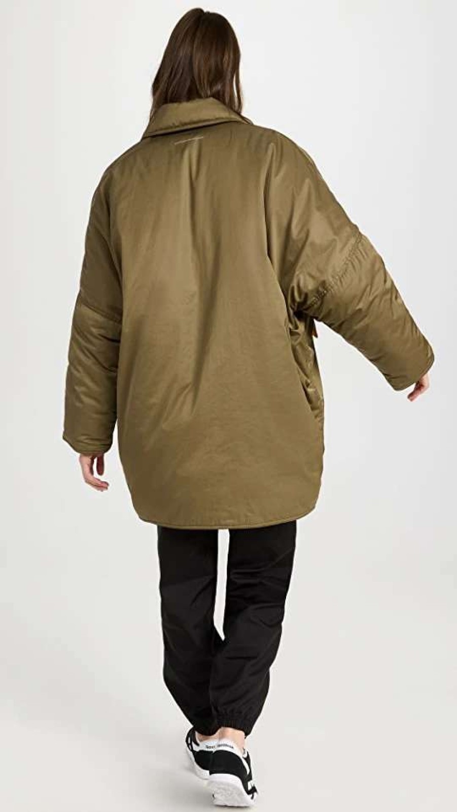 Utility * | Buy Mm6 Maison Margiela Puffy Twill Coat Khaki/Orange