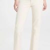 Straight Leg Jeans * | Brand New Khaite Abigail Jean Ivory Rigid