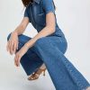 Jumpsuits * | Best Deal Stella Mccartney Salt & Pepper Blue Denim Jumpsuit Medium Blue