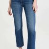 Straight Leg Jeans * | Wholesale Mother High Waisted Rider Ankle Jeans Running With Scissors