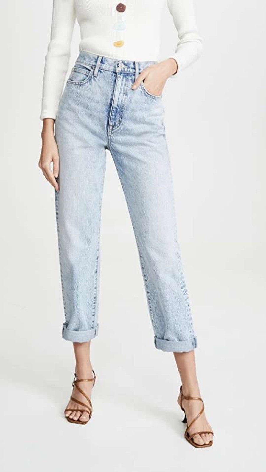 Straight Leg Jeans * | Best Deal Slvrlake Dakota Jeans Crosby