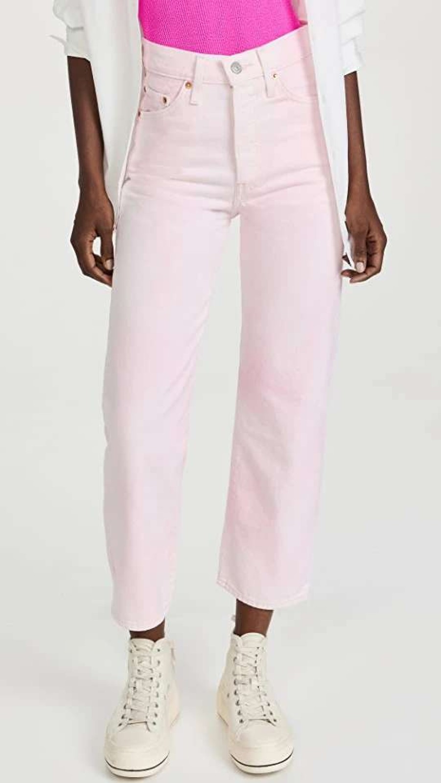 Straight Leg Jeans * | Outlet Levi'S Ribcage Straight Ankle Jeans There Once Was A Princess