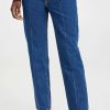 Straight Leg Jeans * | New Tibi Medium Stone Wash Denim Elfie Jeans