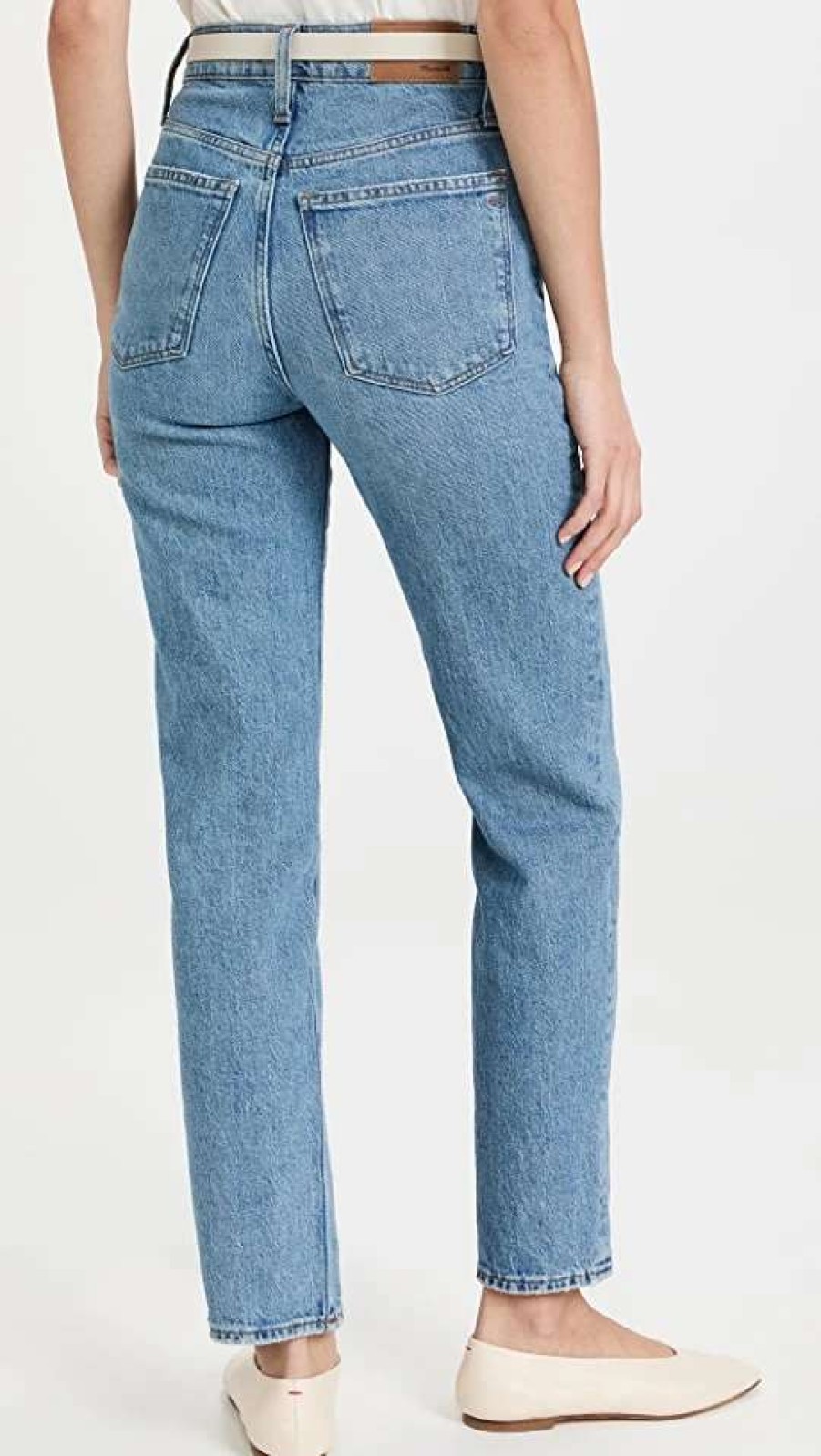 Straight Leg Jeans * | Wholesale Madewell The Perfect Vintage Straight Jeans Hoye Wash